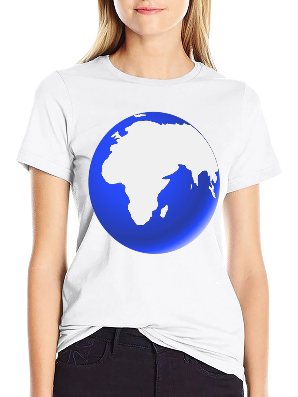 Earth Graphic Black T-Shirt | Soft Cotton Blend