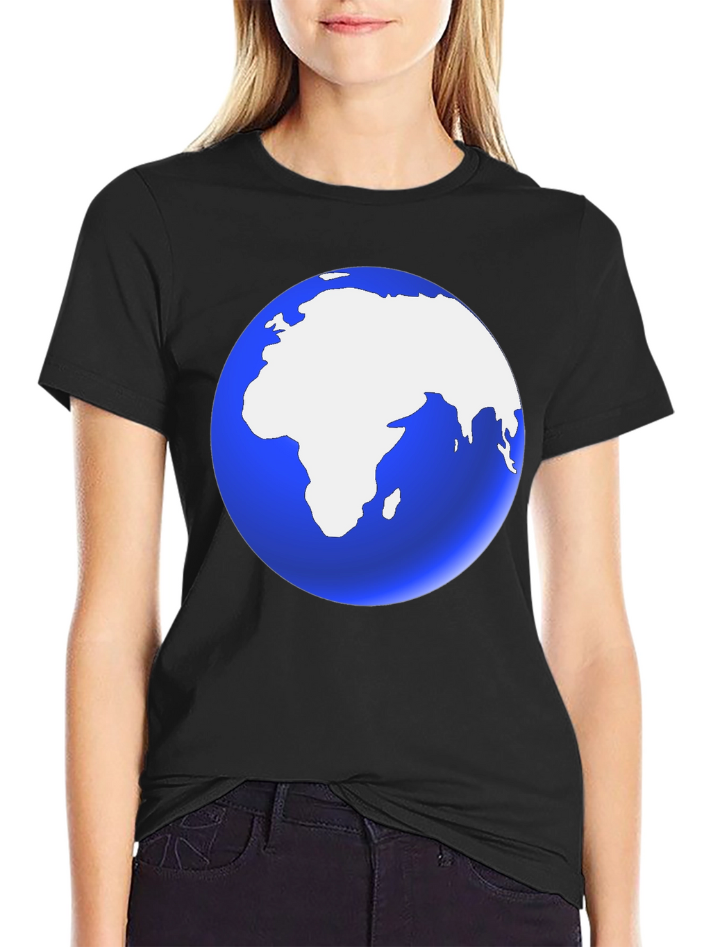 Earth Graphic Black T-Shirt | Soft Cotton Blend