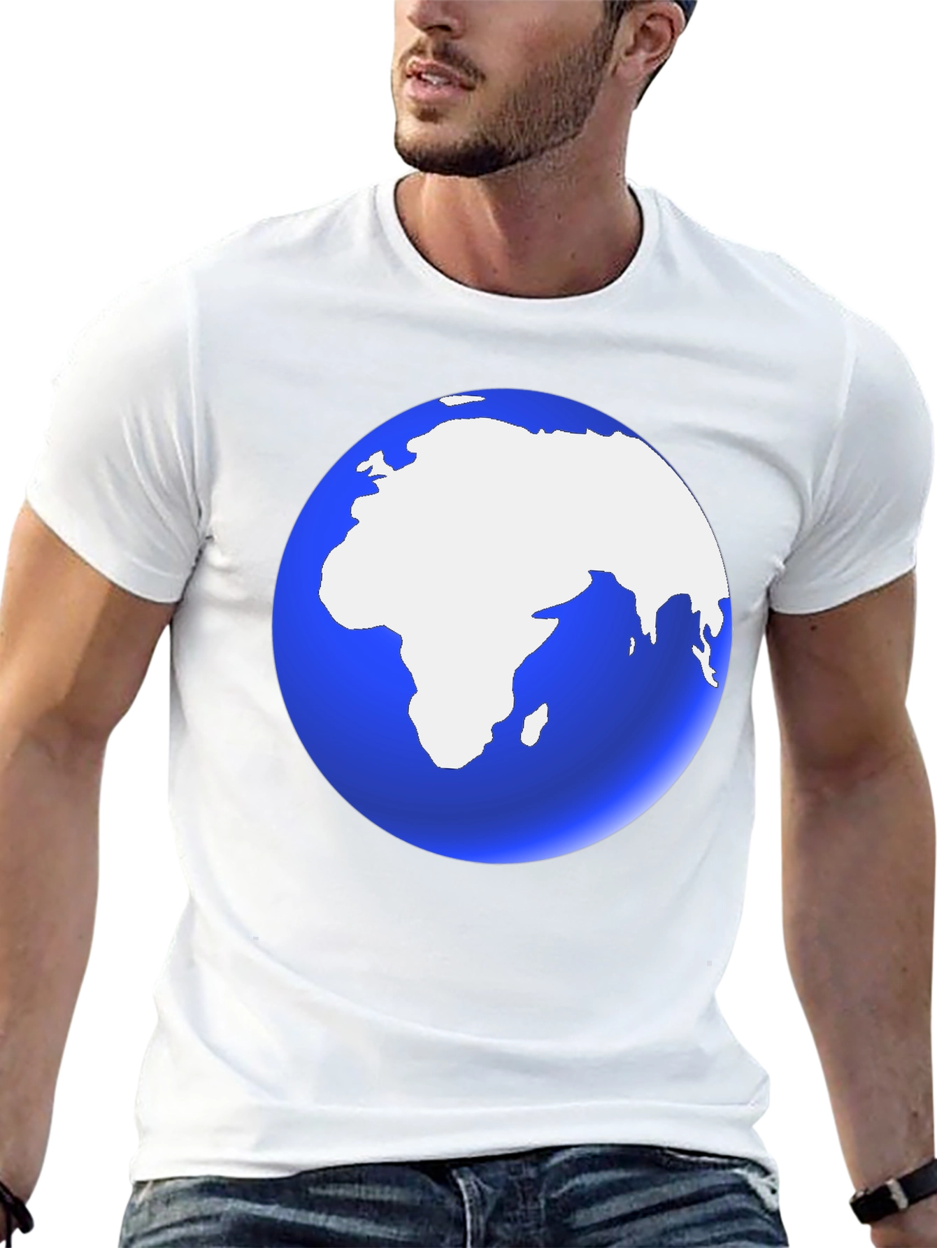 Earth Graphic Black T-Shirt | Soft Cotton Blend
