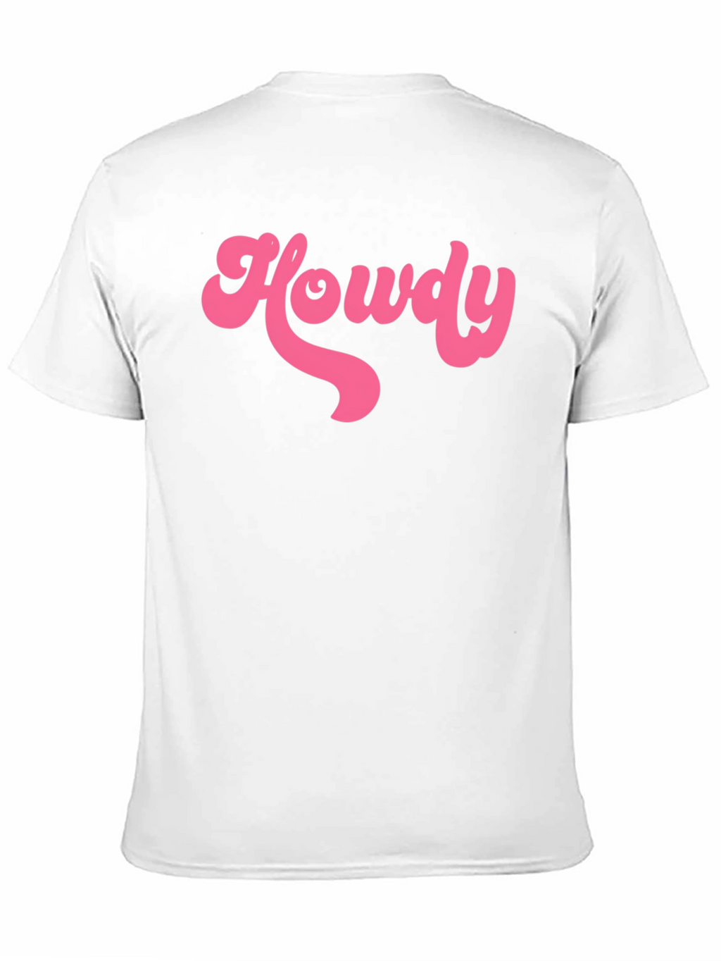 Howdy T-Shirt - Retro Pink Graphic on Black Tee