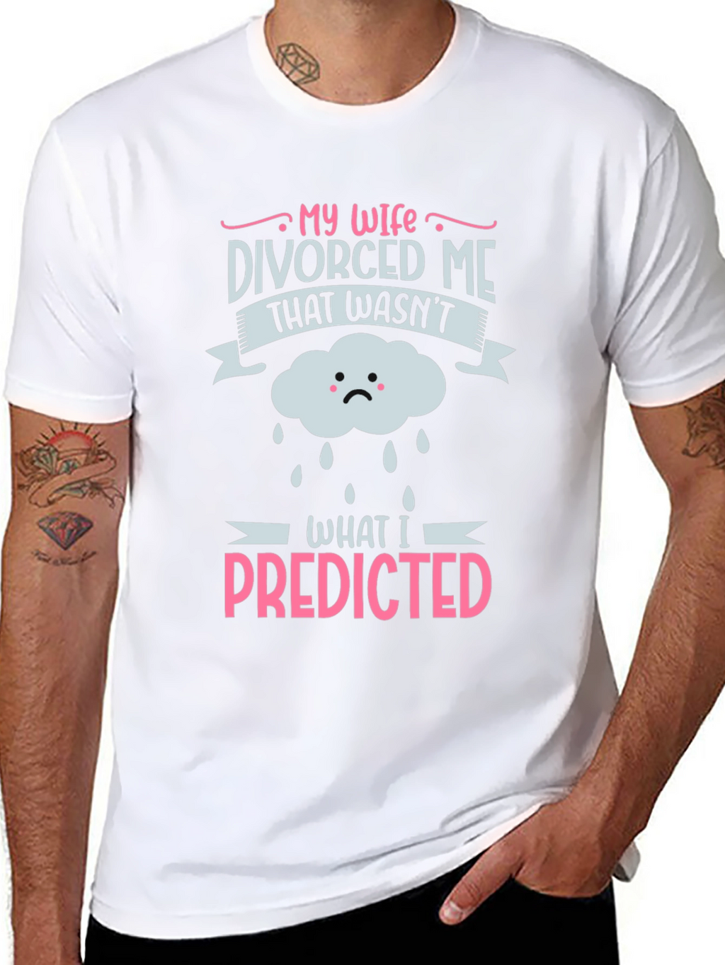 Divorced Me Funny Graphic T-Shirt