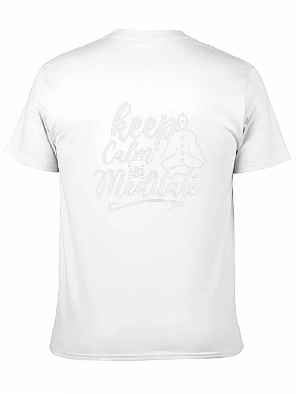 Keep Calm and Meditate Graphic Tee - Black T-Shirt