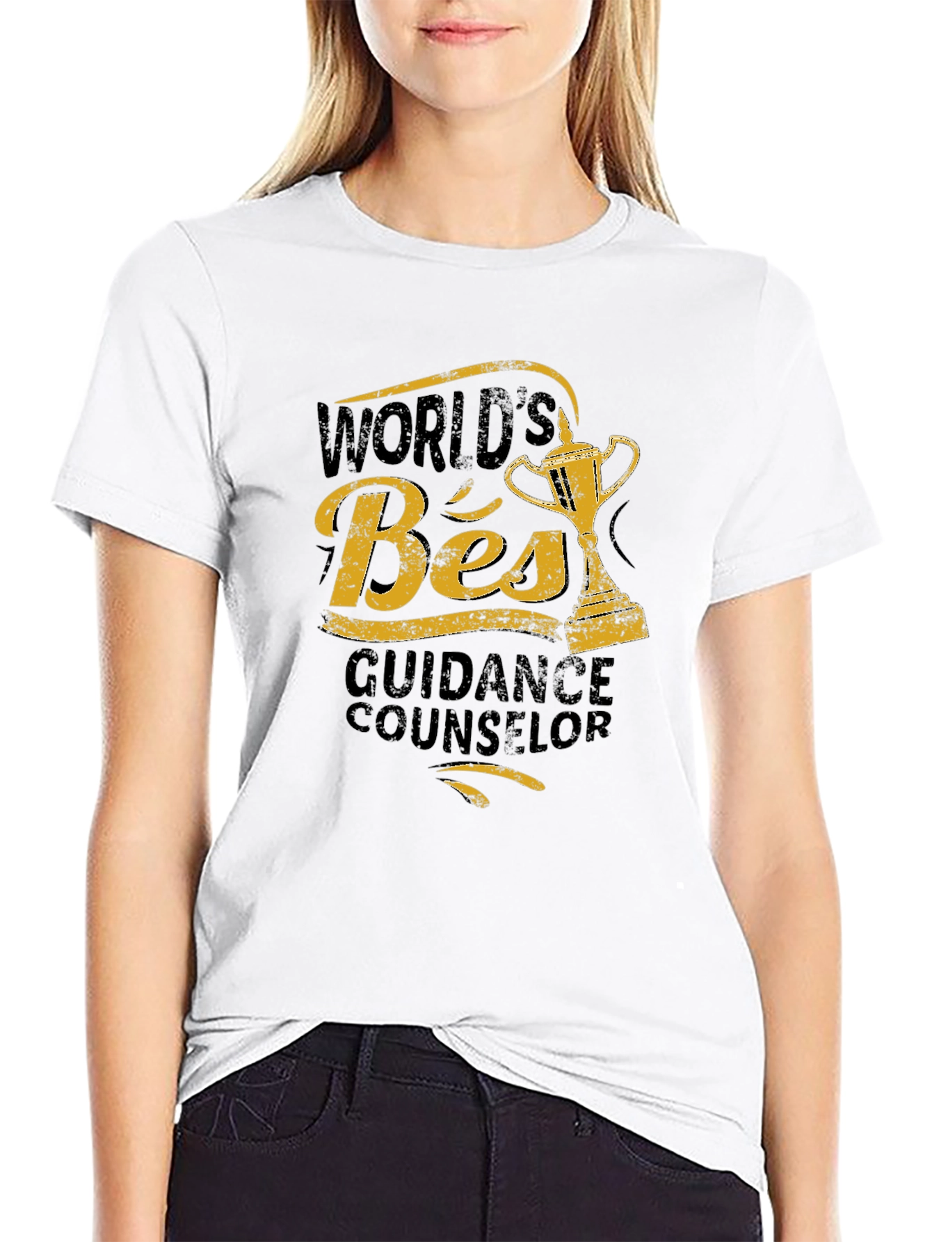 Worlds Best Guidance Counselor Black T-Shirt