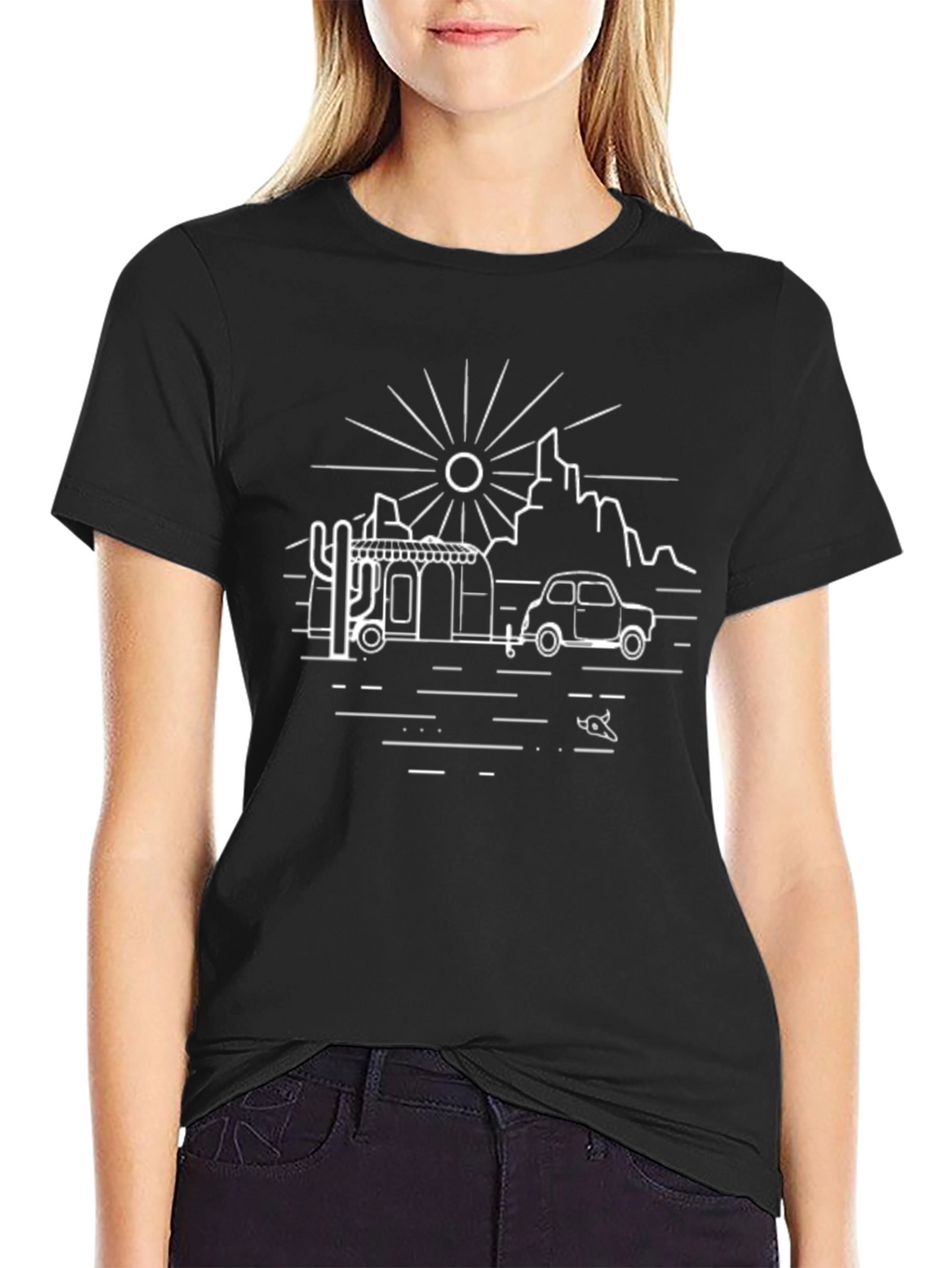 Retro Desert Road Trip Graphic Tee