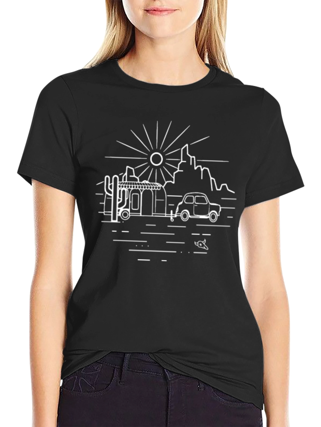 Retro Desert Road Trip Graphic Tee
