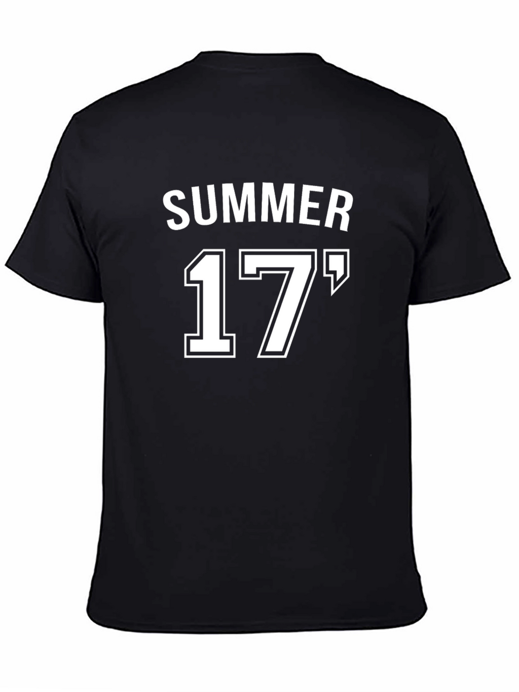 Summer 17 Black Cotton Graphic Tee