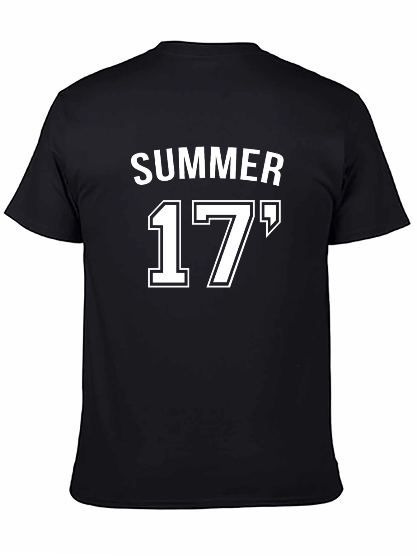 Summer 17 Black Cotton Graphic Tee