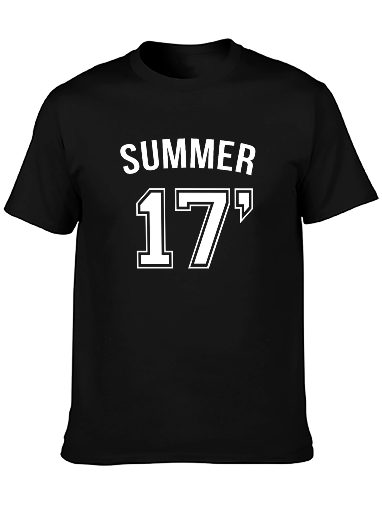Summer 17 Black Cotton Graphic Tee