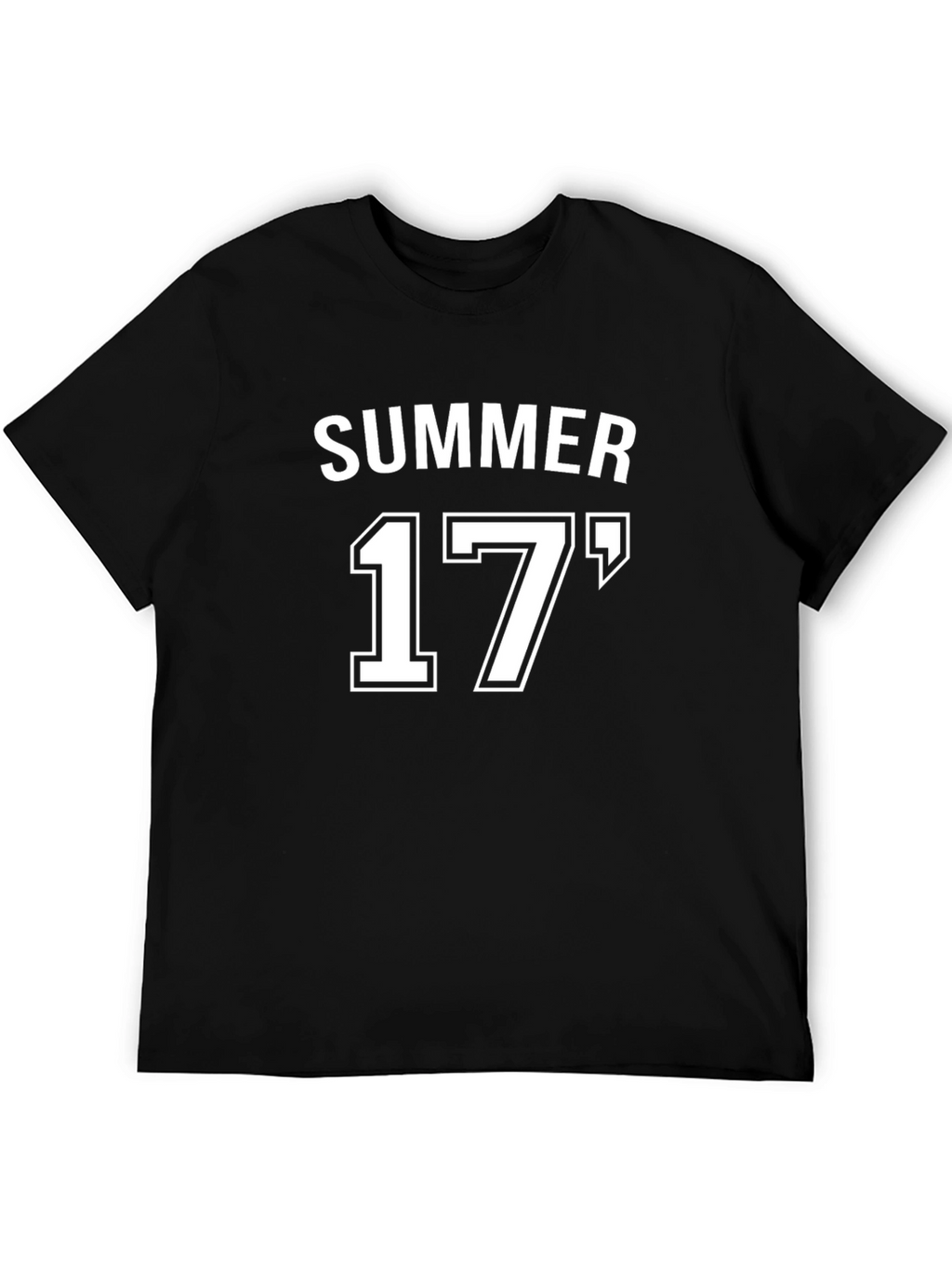 Summer 17 Black Cotton Graphic Tee