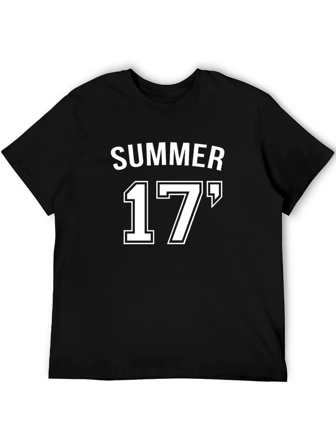 Summer 17 Black Cotton Graphic Tee