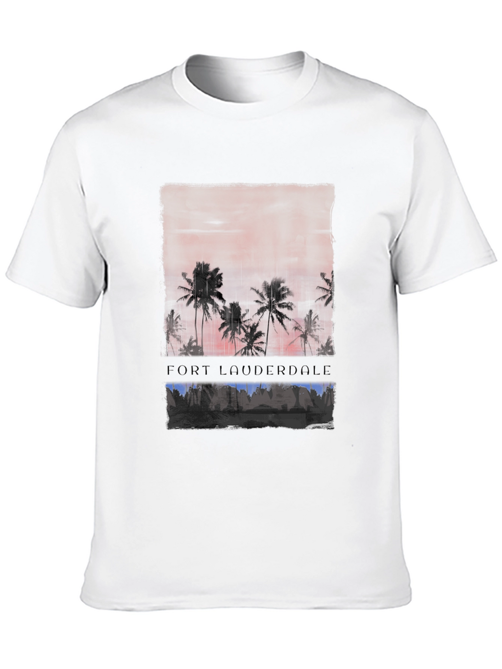Fort Lauderdale Palm Sunset Graphic Tee