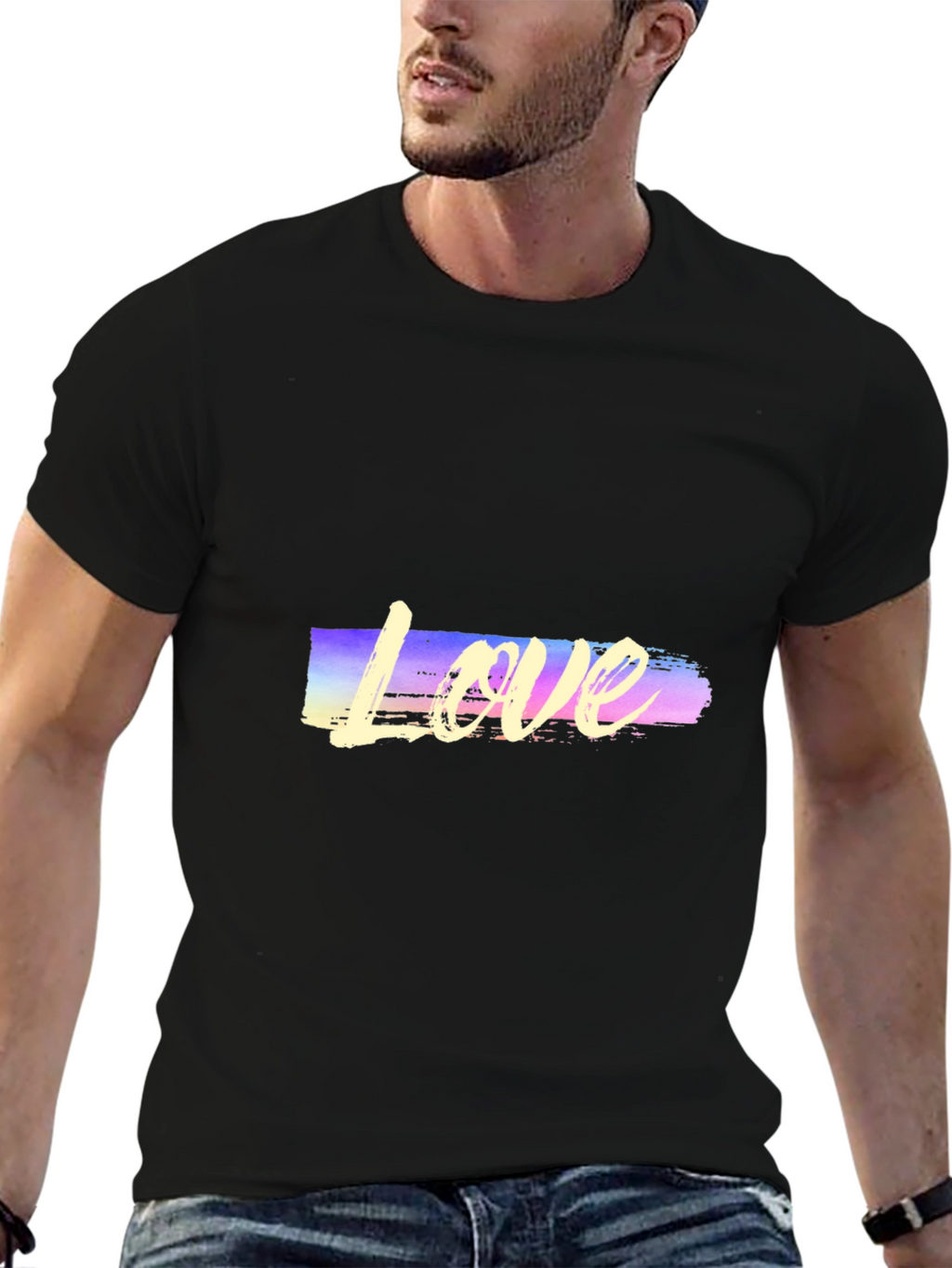 Love Graphic Black T-Shirt