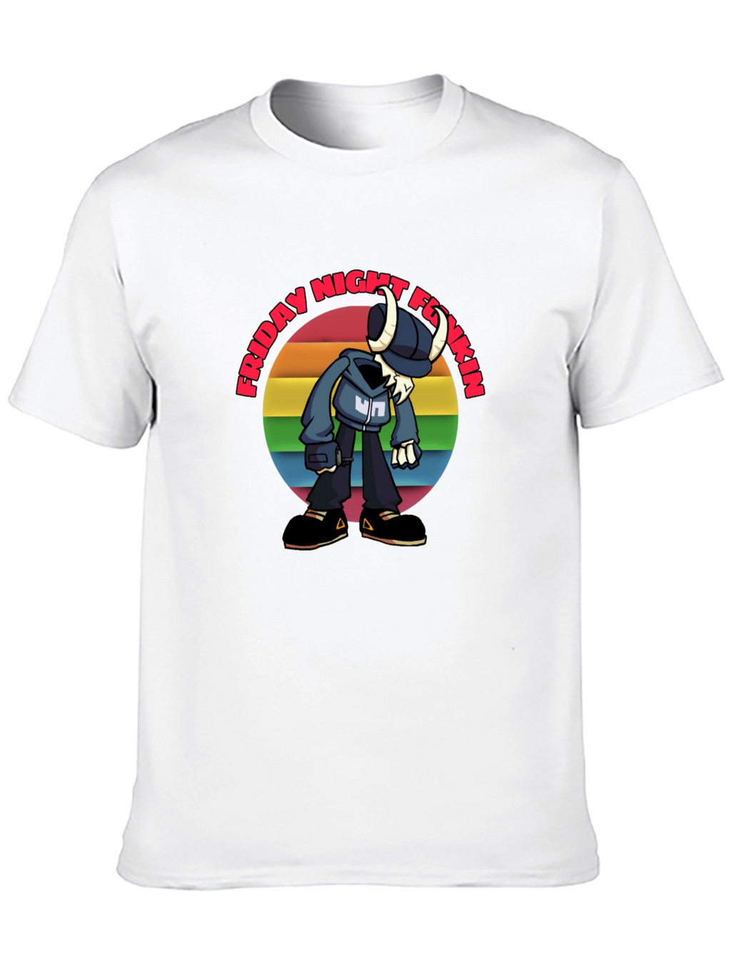 Friday Night Funkin Tabi Rainbow Graphic T-Shirt