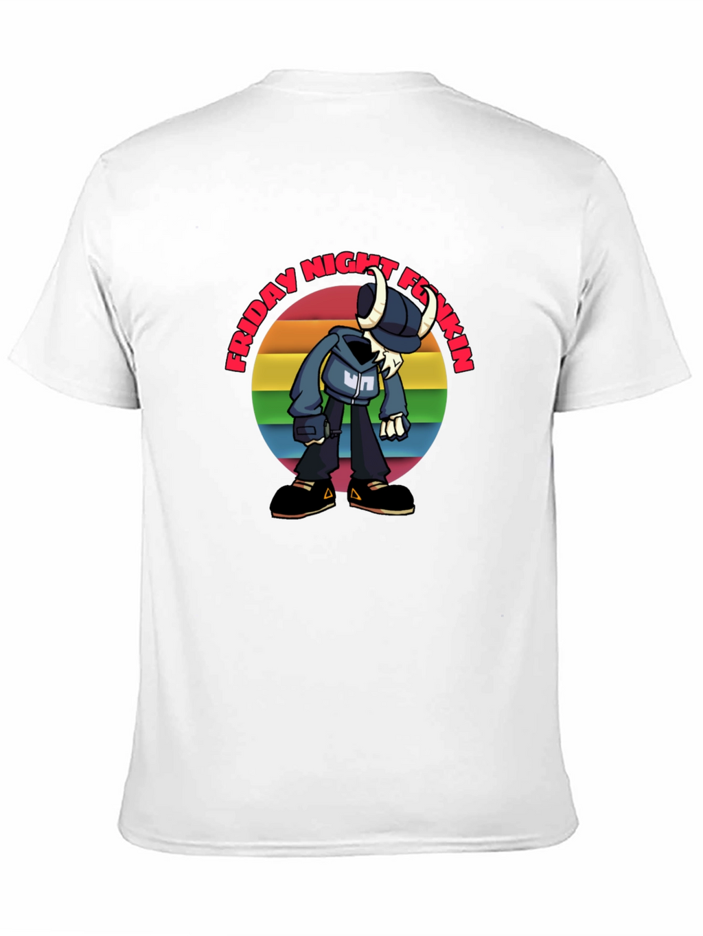 Friday Night Funkin Tabi Rainbow Graphic T-Shirt