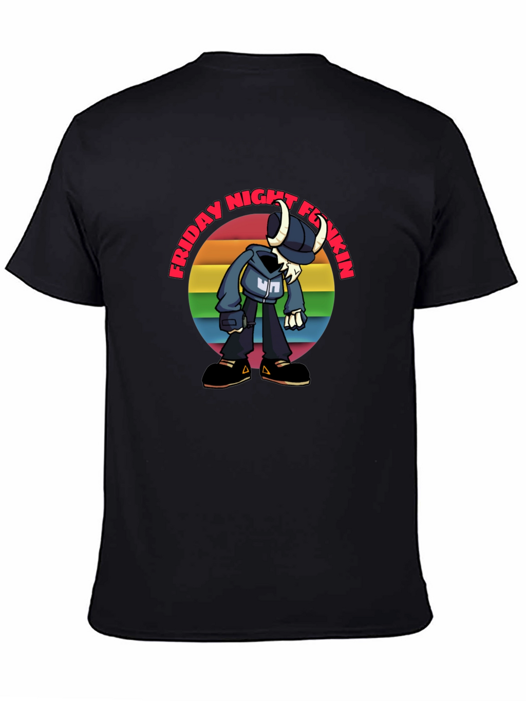 Friday Night Funkin Tabi Rainbow Graphic T-Shirt