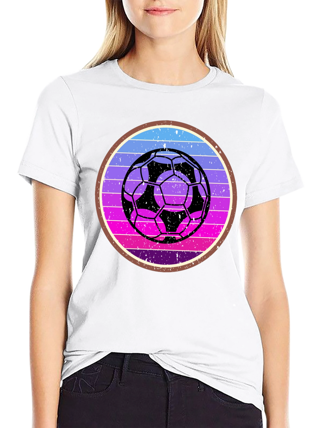 Retro Soccer Ball Graphic Tee