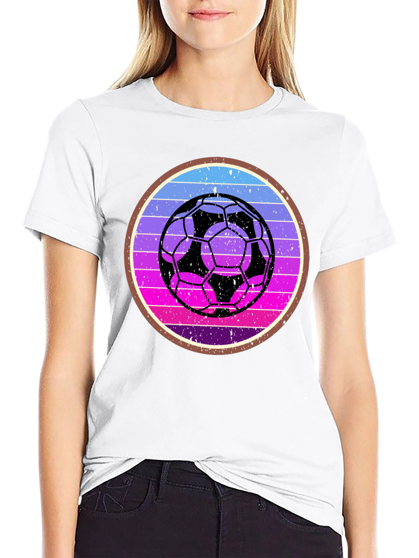 Retro Soccer Ball Graphic Tee