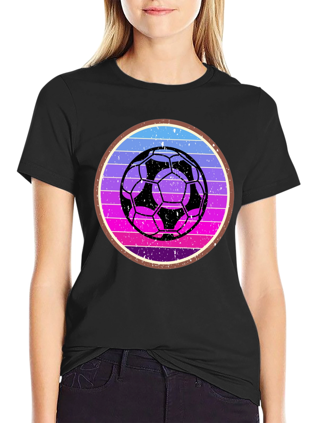 Retro Soccer Ball Graphic Tee