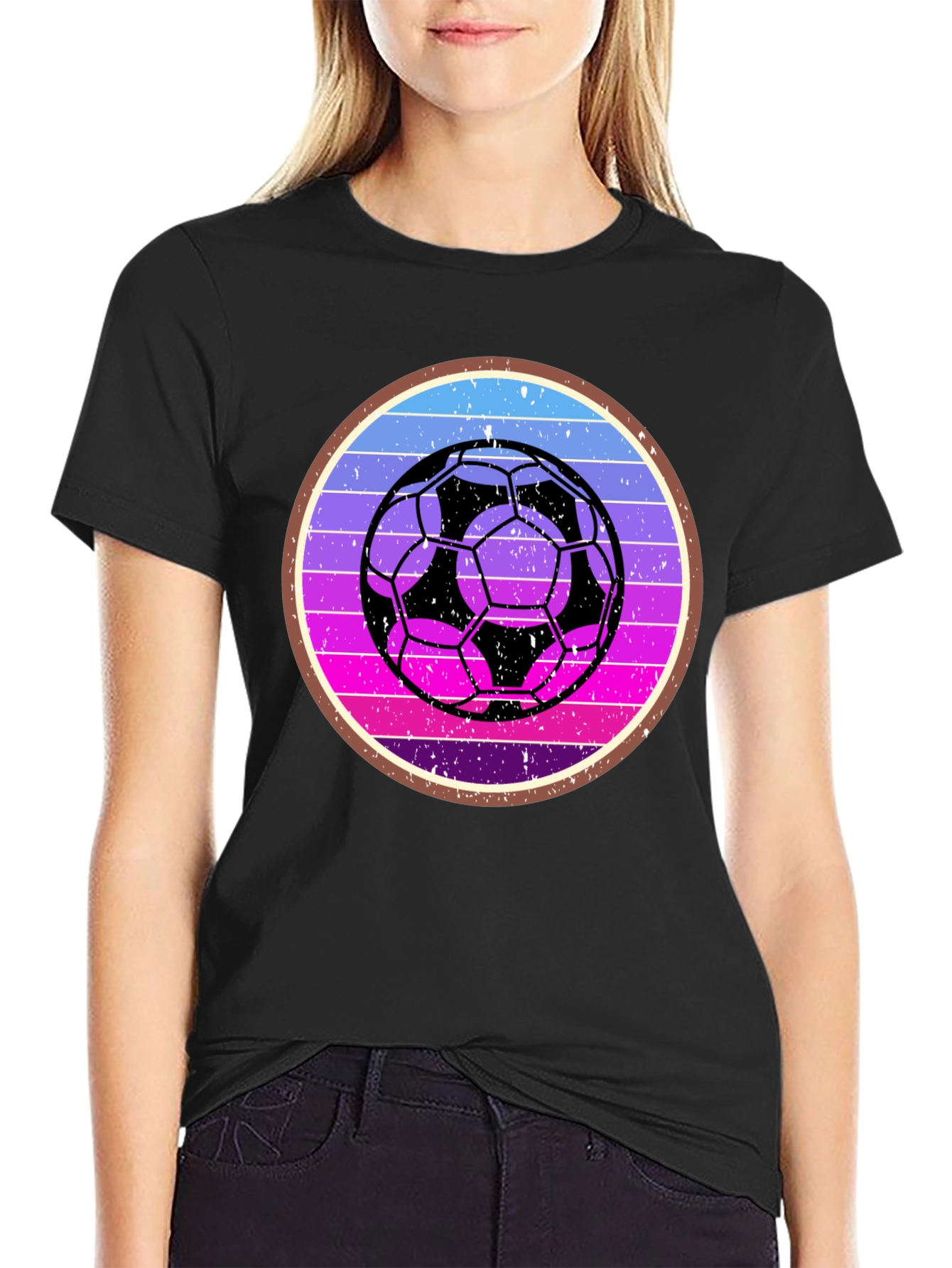 Retro Soccer Ball Graphic Tee