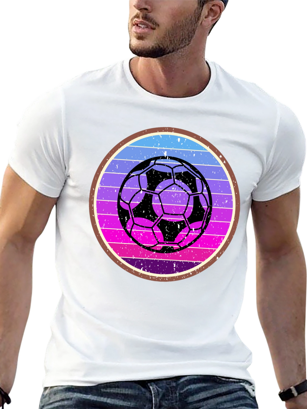 Retro Soccer Ball Graphic Tee