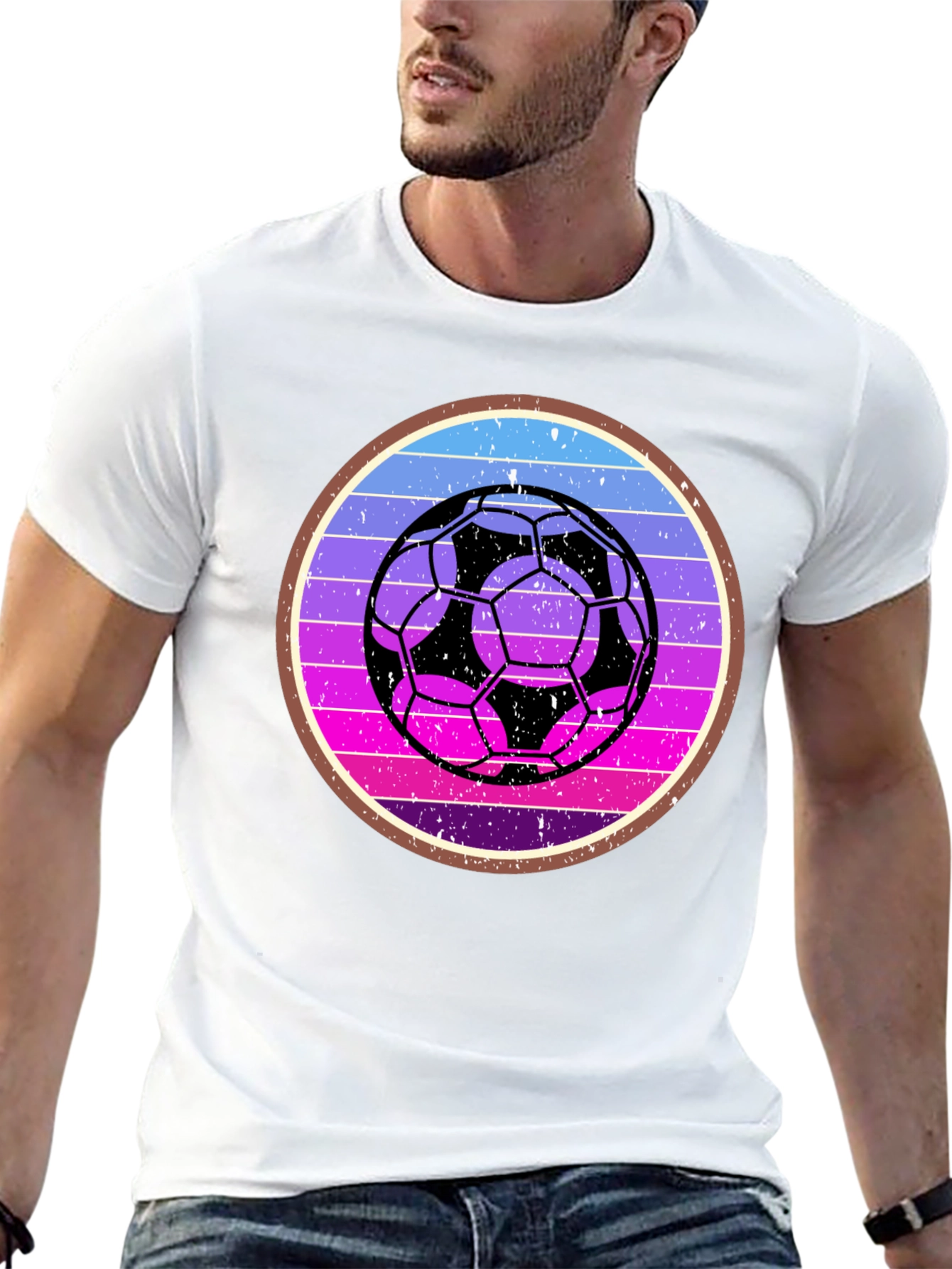 Retro Soccer Ball Graphic Tee