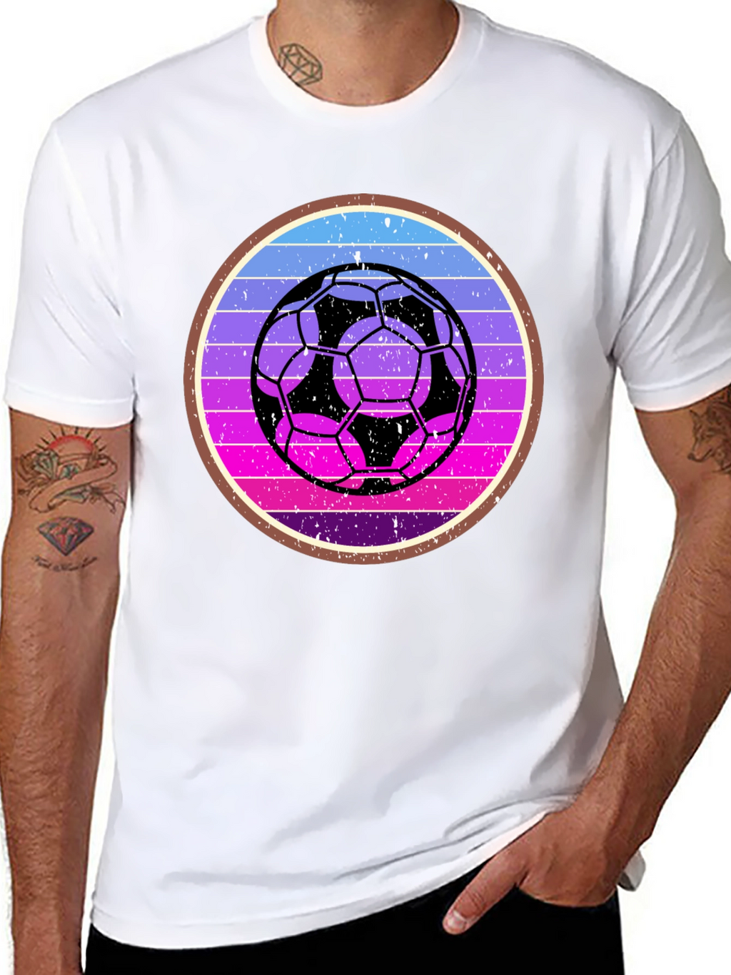 Retro Soccer Ball Graphic Tee
