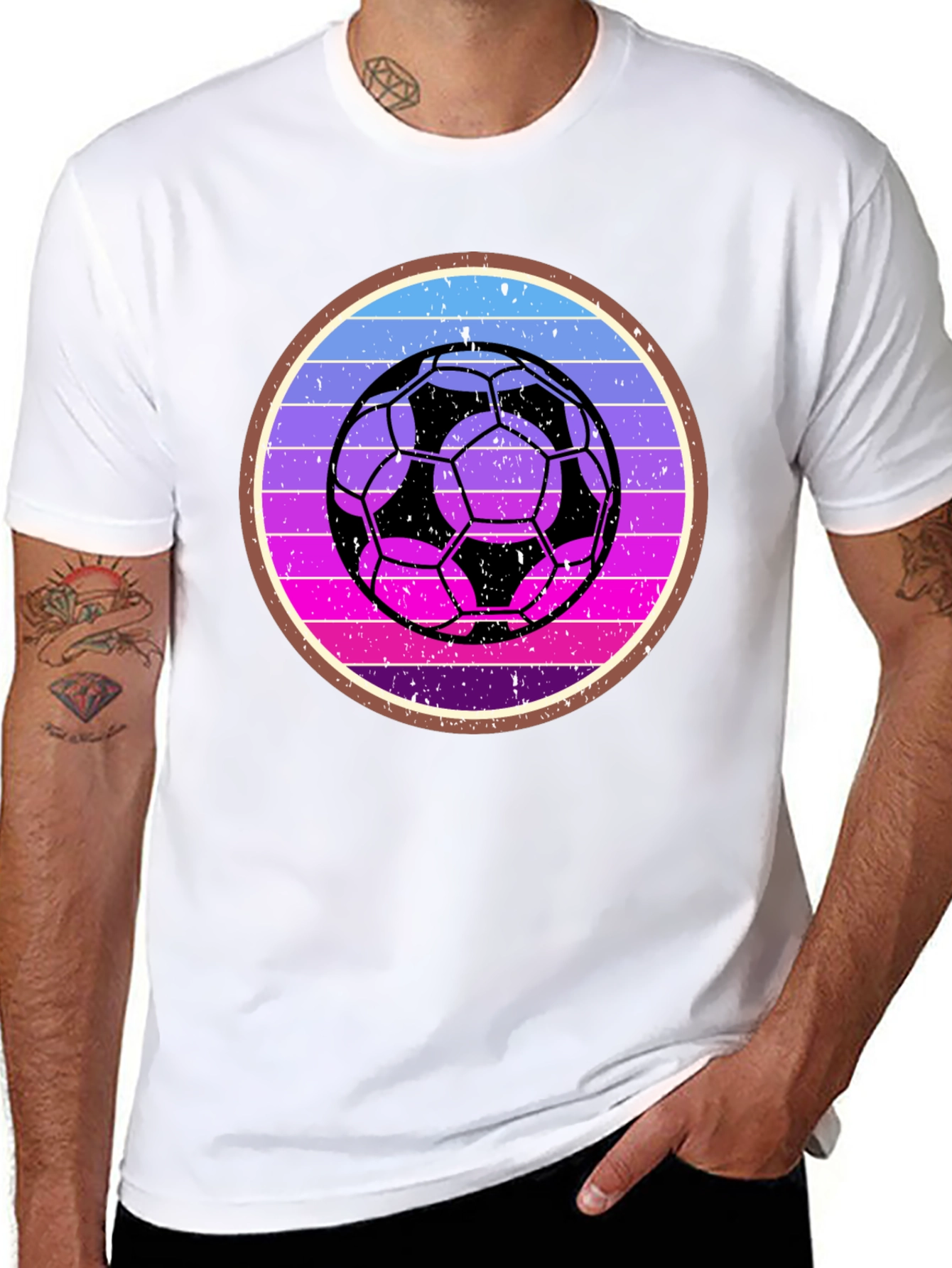 Retro Soccer Ball Graphic Tee