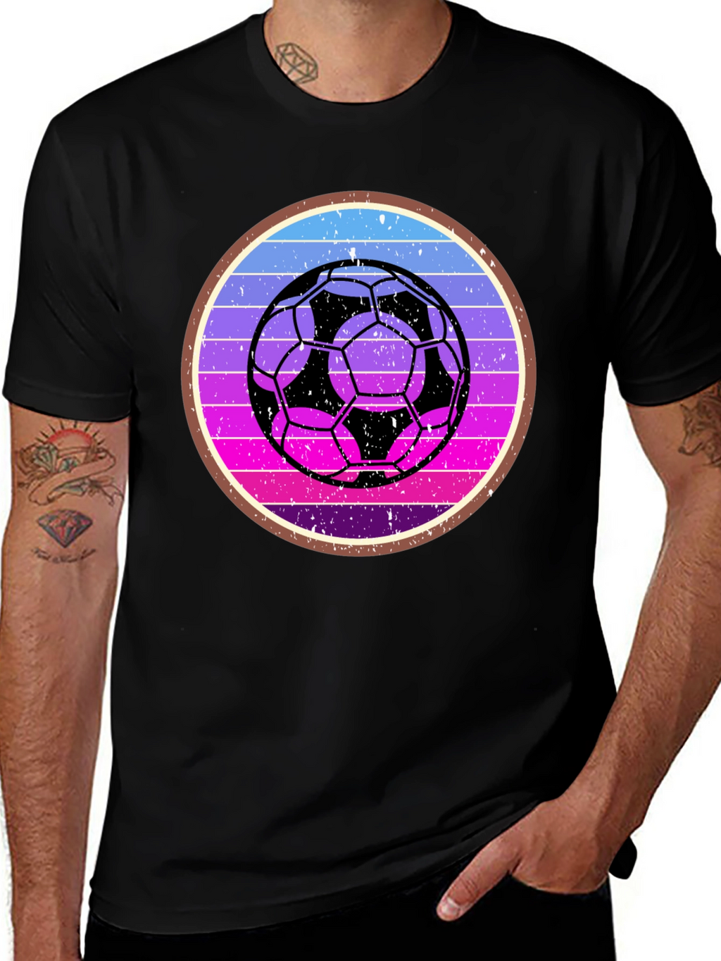 Retro Soccer Ball Graphic Tee