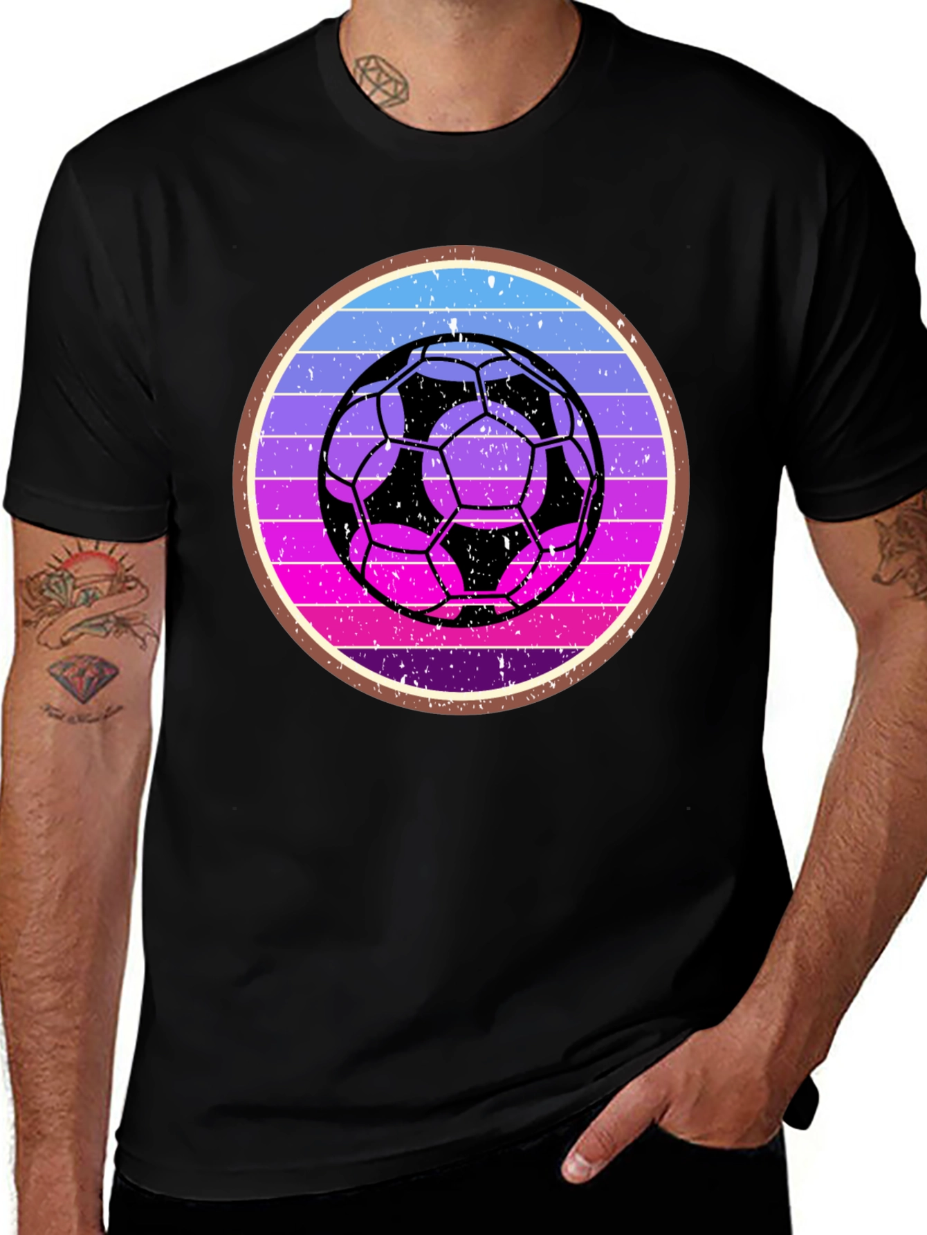 Retro Soccer Ball Graphic Tee