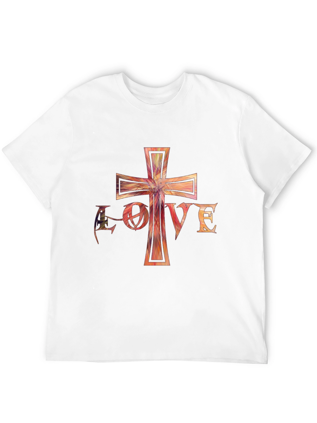 Love Cross Graphic Black T-Shirt