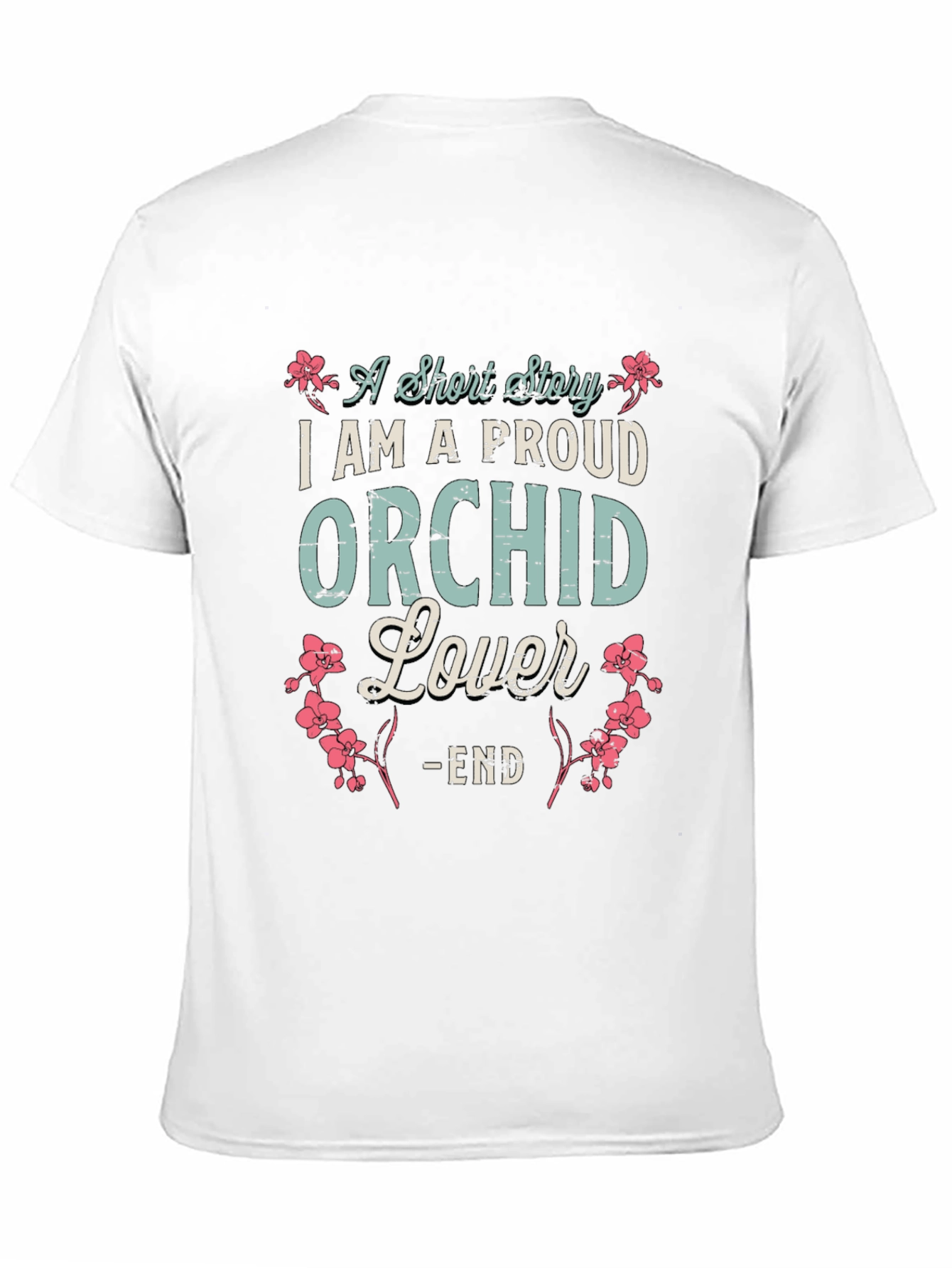 Proud Orchid Lover T-Shirt - Floral Design