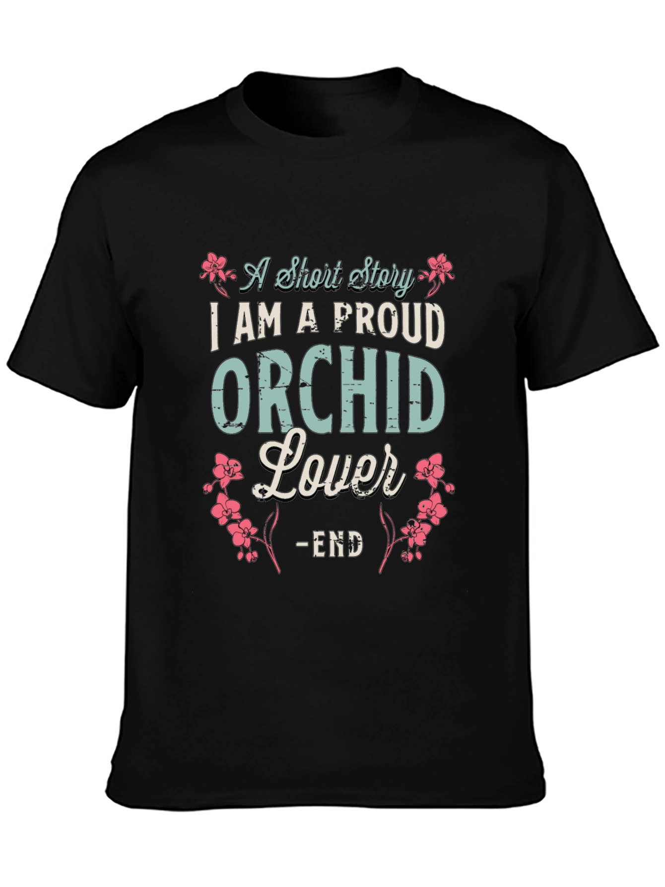 Proud Orchid Lover T-Shirt - Floral Design