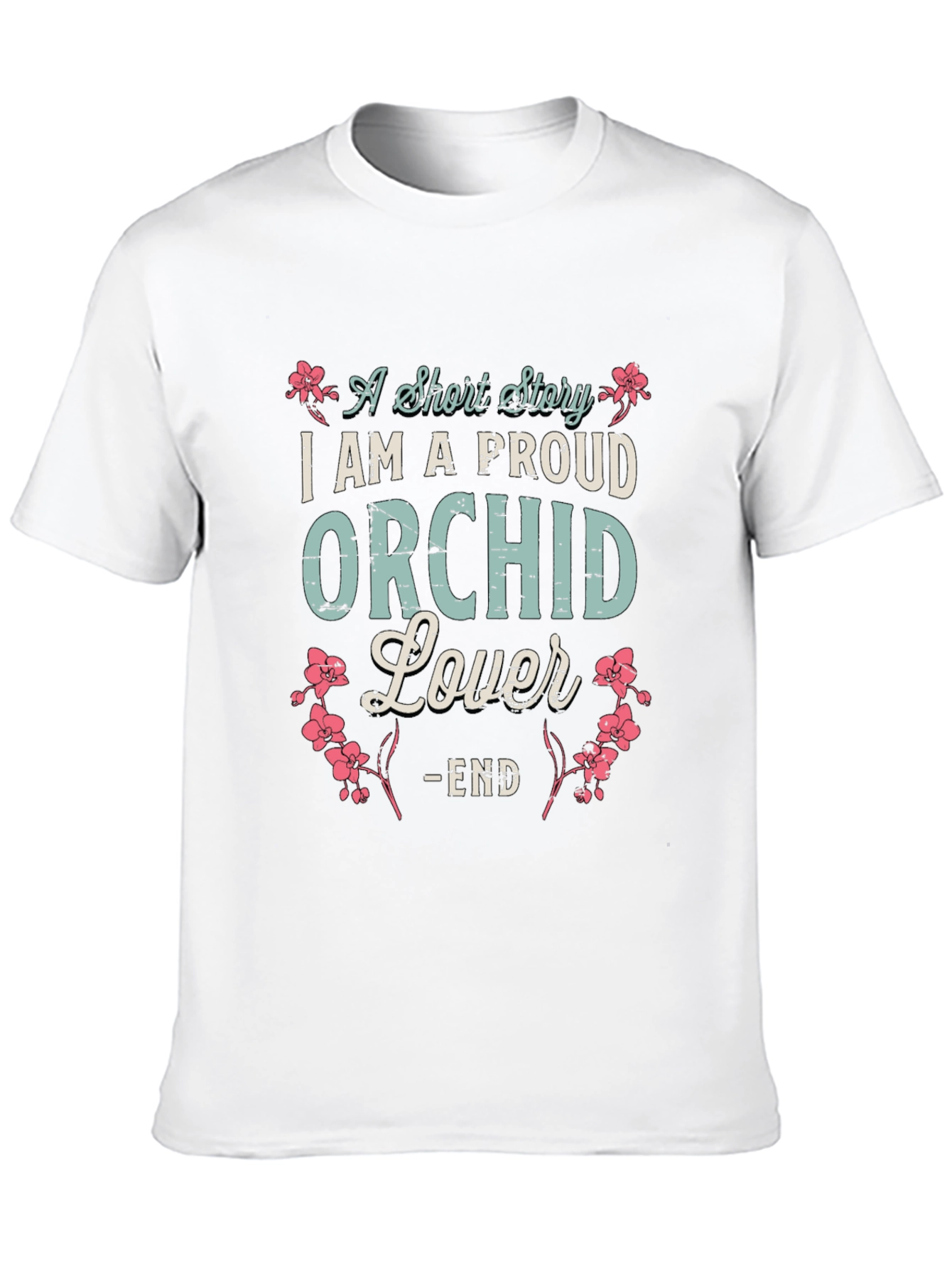 Proud Orchid Lover T-Shirt - Floral Design