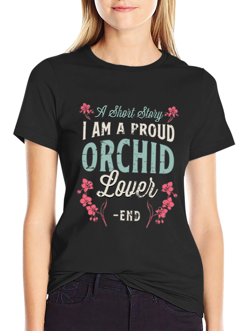 Proud Orchid Lover T-Shirt - Floral Design