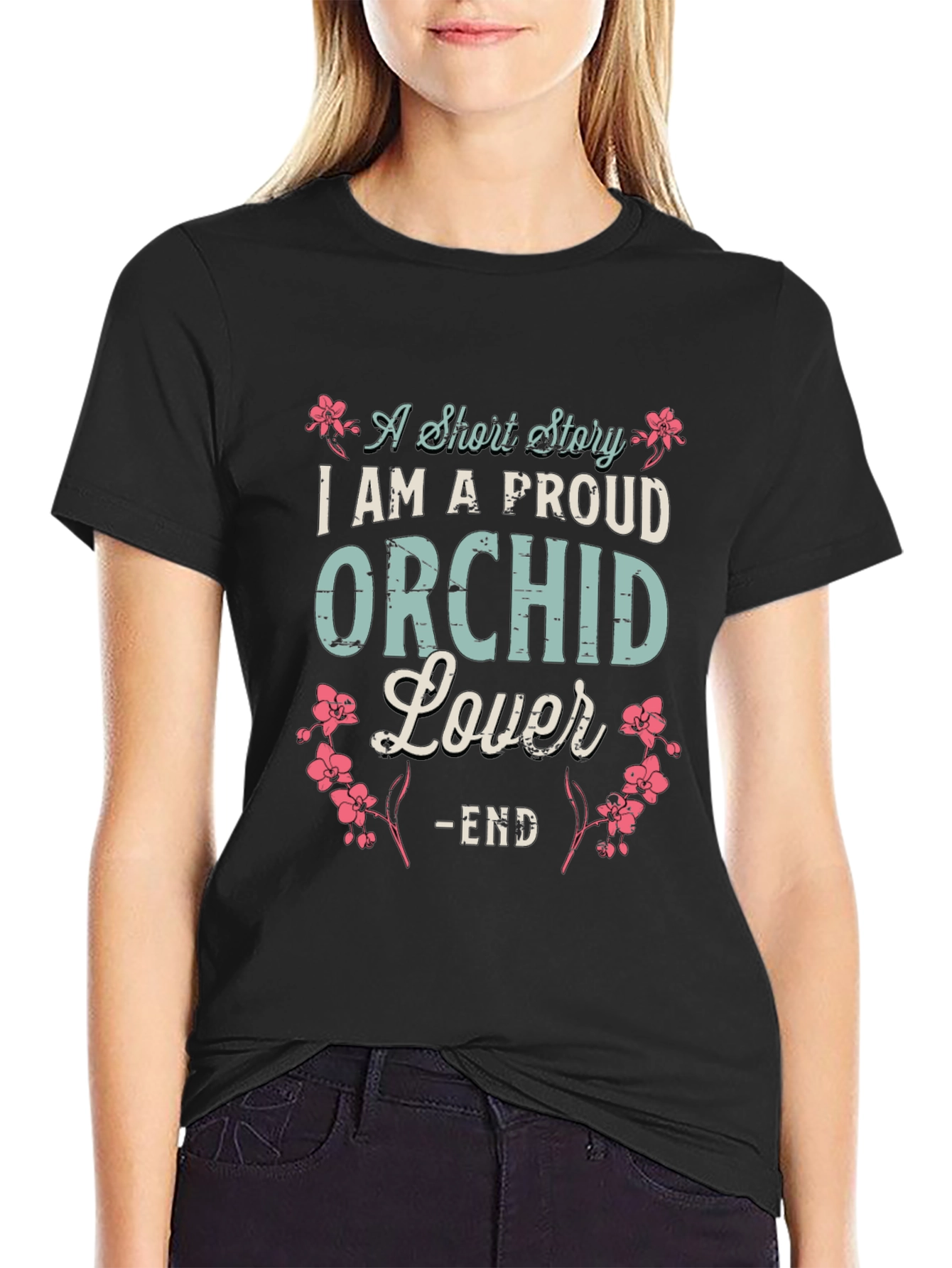 Proud Orchid Lover T-Shirt - Floral Design
