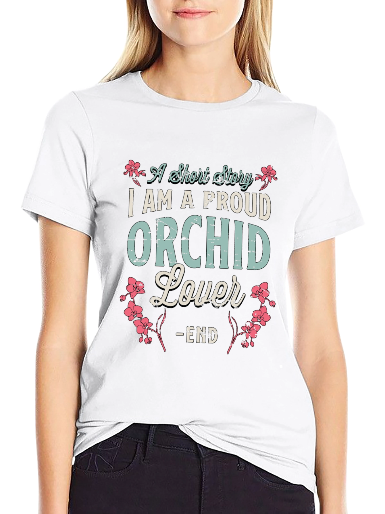 Proud Orchid Lover T-Shirt - Floral Design