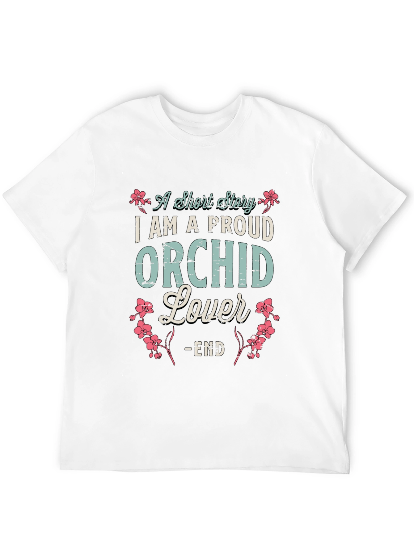 Proud Orchid Lover T-Shirt - Floral Design