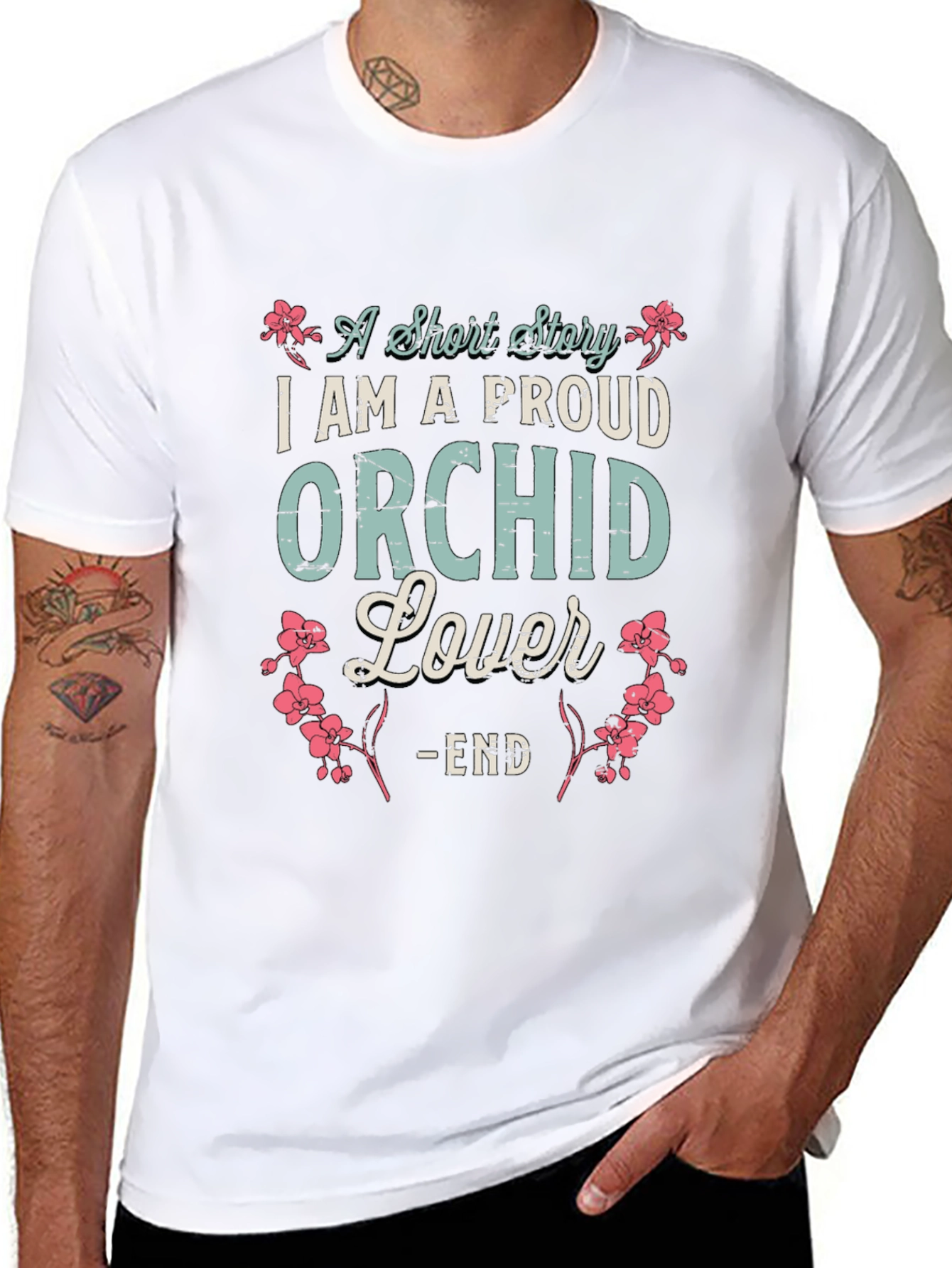 Proud Orchid Lover T-Shirt - Floral Design