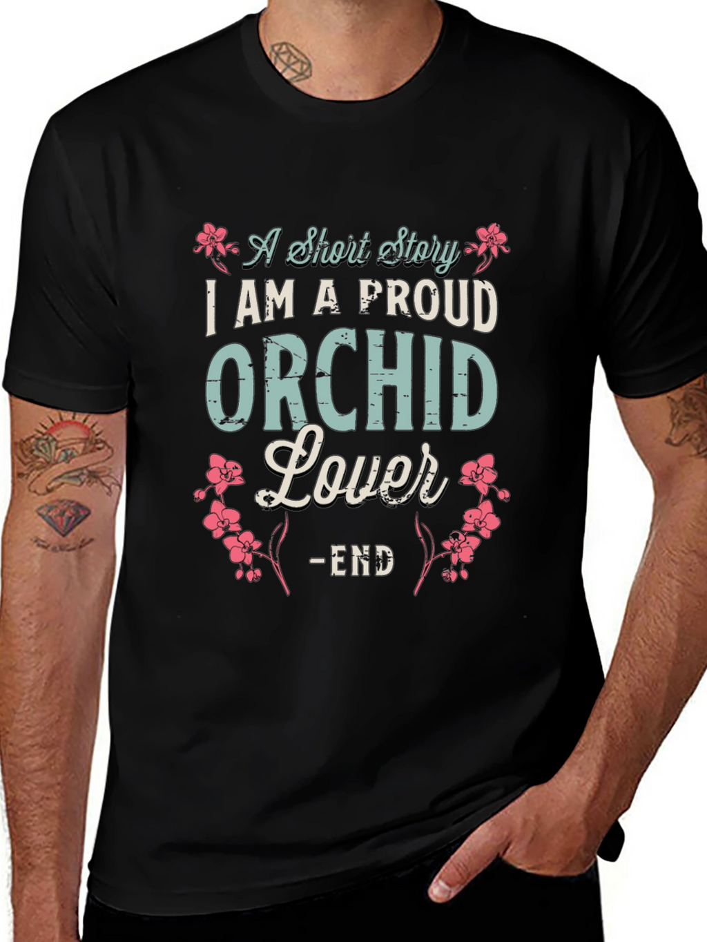 Proud Orchid Lover T-Shirt - Floral Design