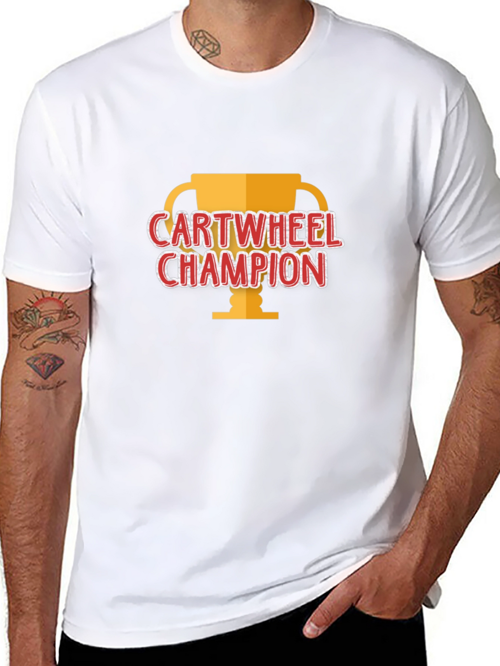 Cartwheel Champion Black T-Shirt