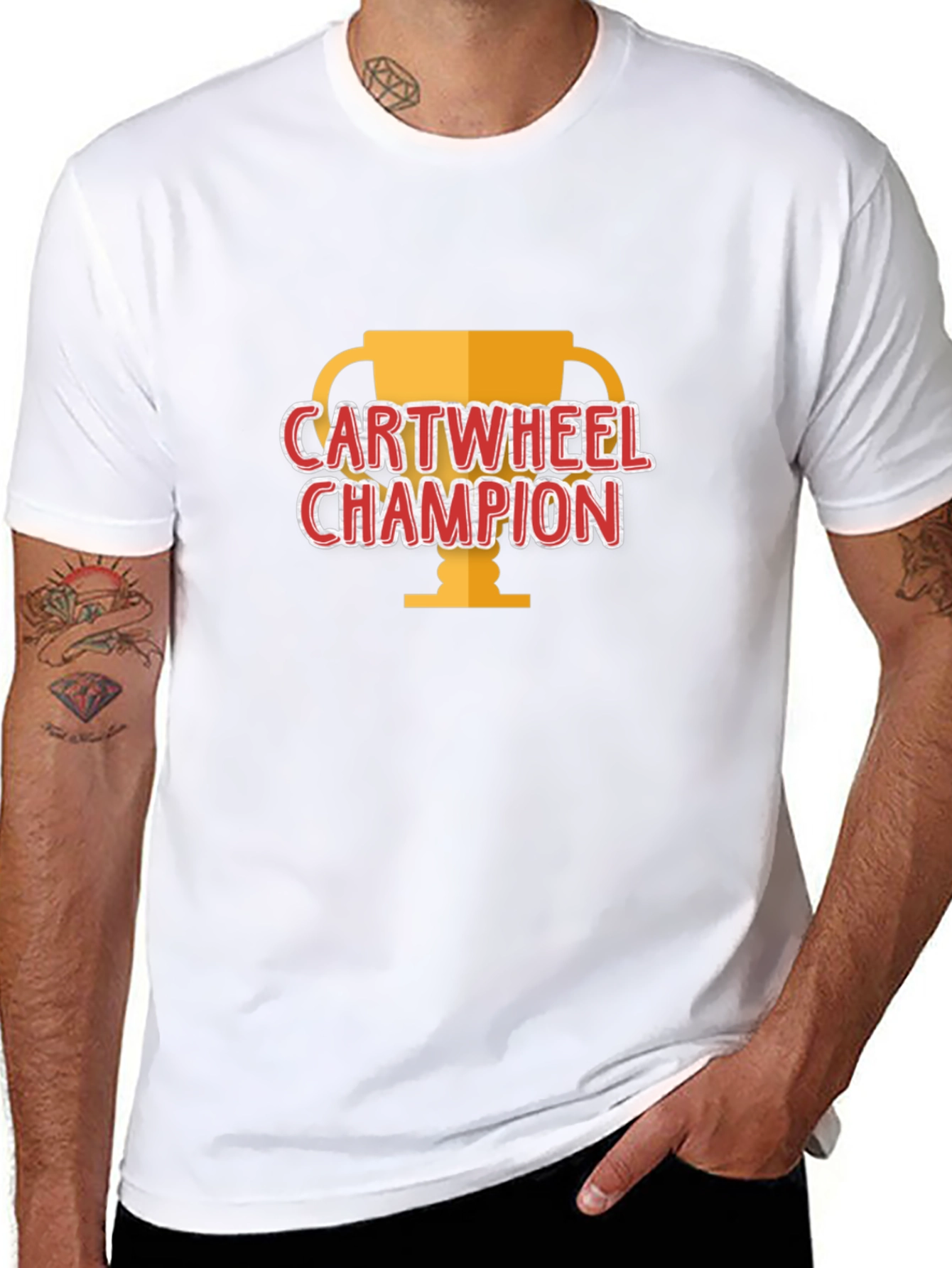 Cartwheel Champion Black T-Shirt