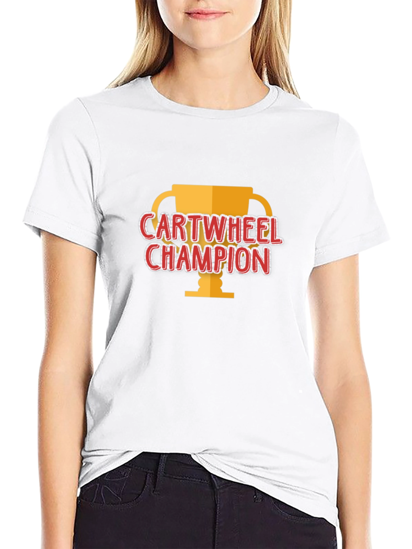Cartwheel Champion Black T-Shirt