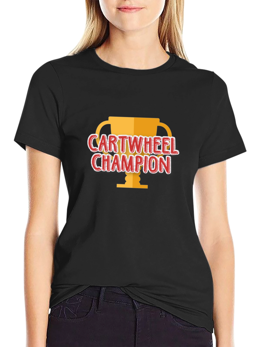 Cartwheel Champion Black T-Shirt
