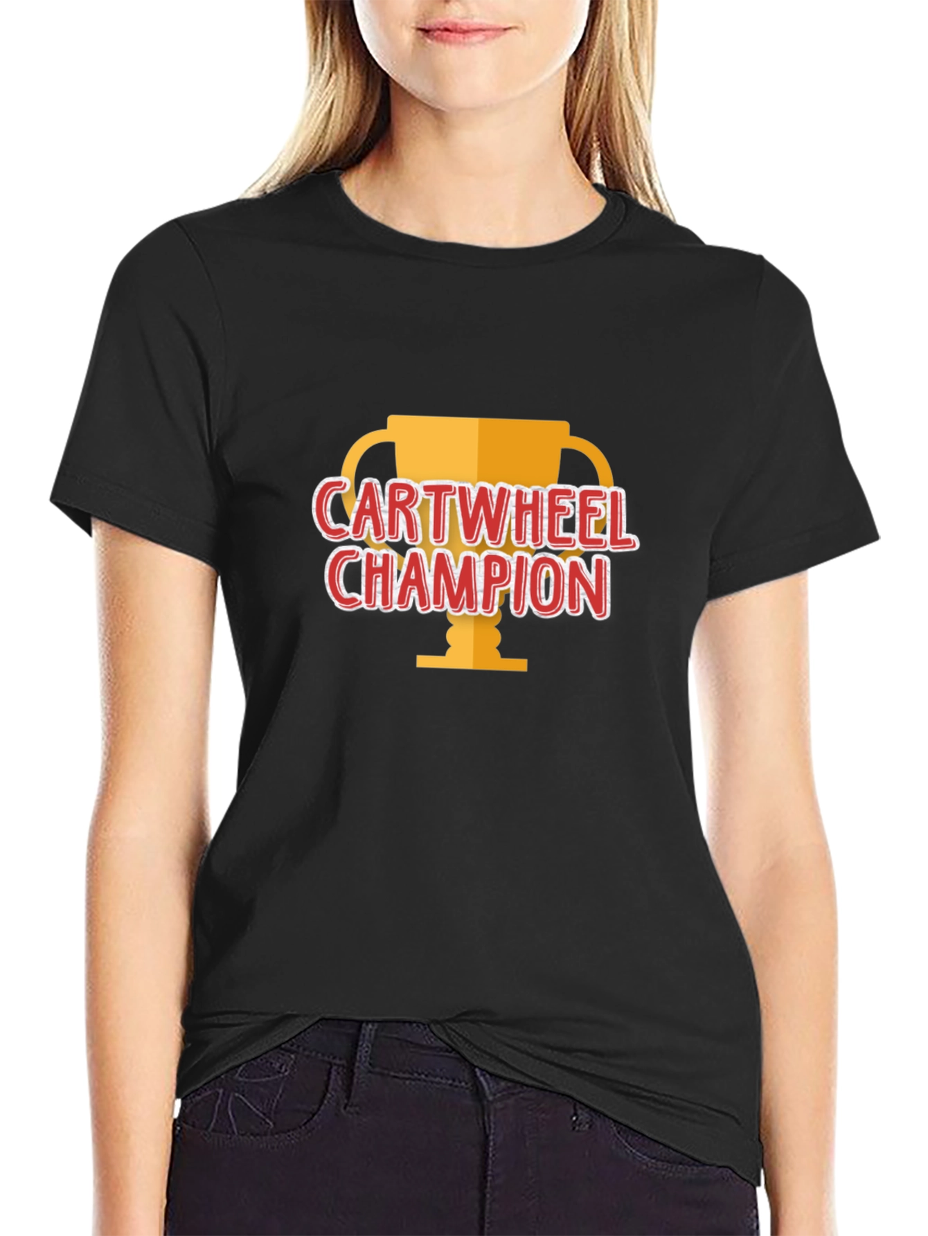 Cartwheel Champion Black T-Shirt