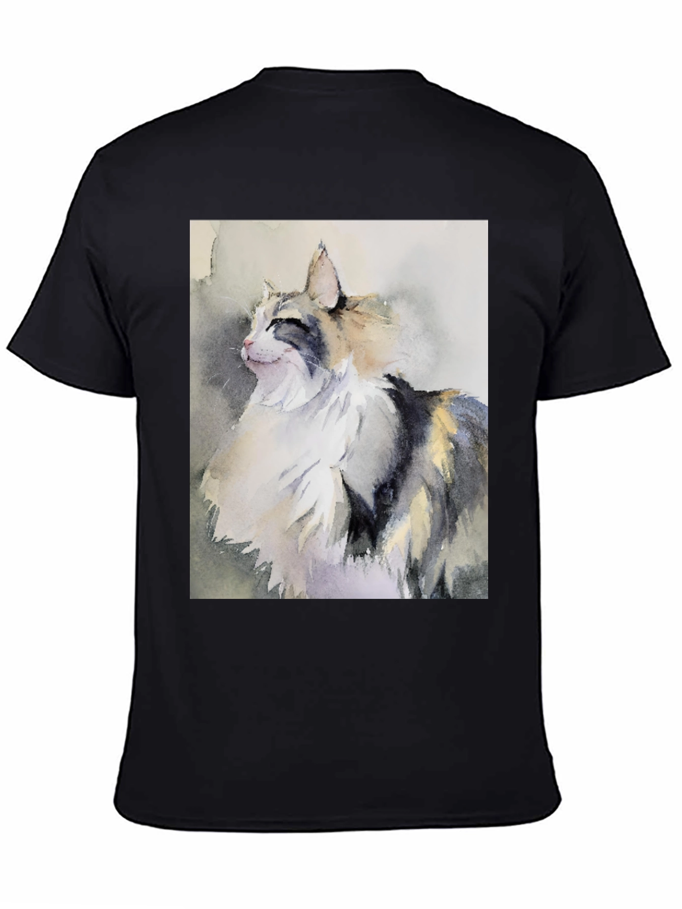 Cat Watercolor Art T-Shirt - Stylish & Unique