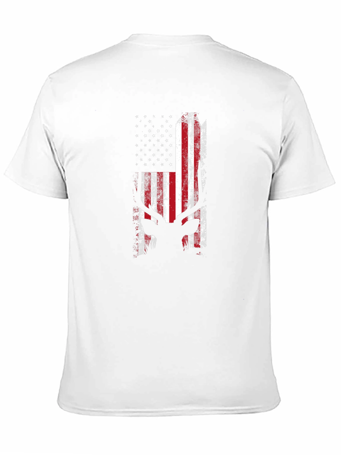 American Flag Deer Silhouette T-Shirt