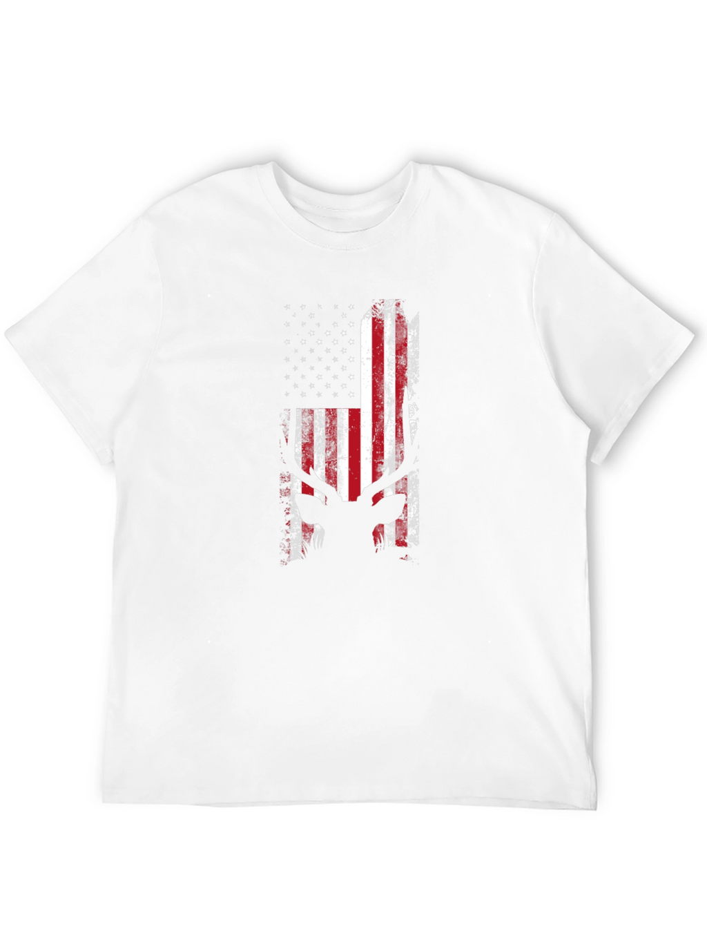 American Flag Deer Silhouette T-Shirt
