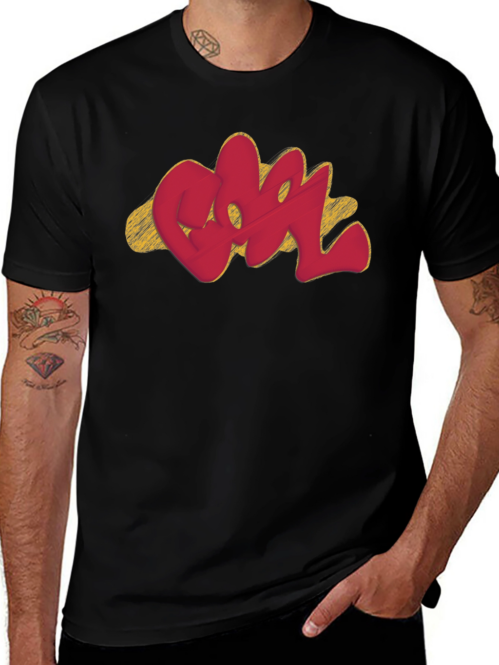 Cool Graffiti Style Graphic T-Shirt
