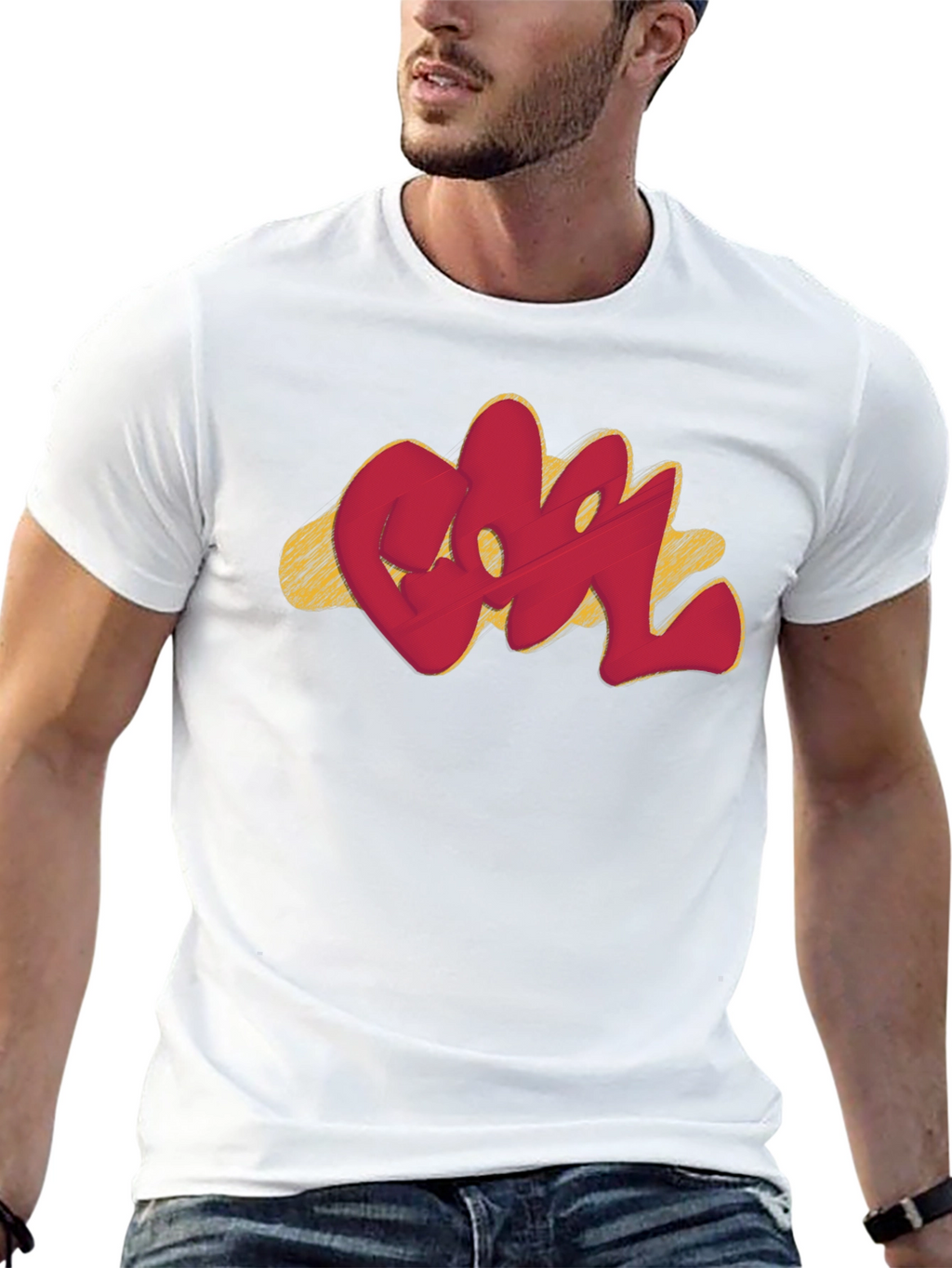 Cool Graffiti Style Graphic T-Shirt