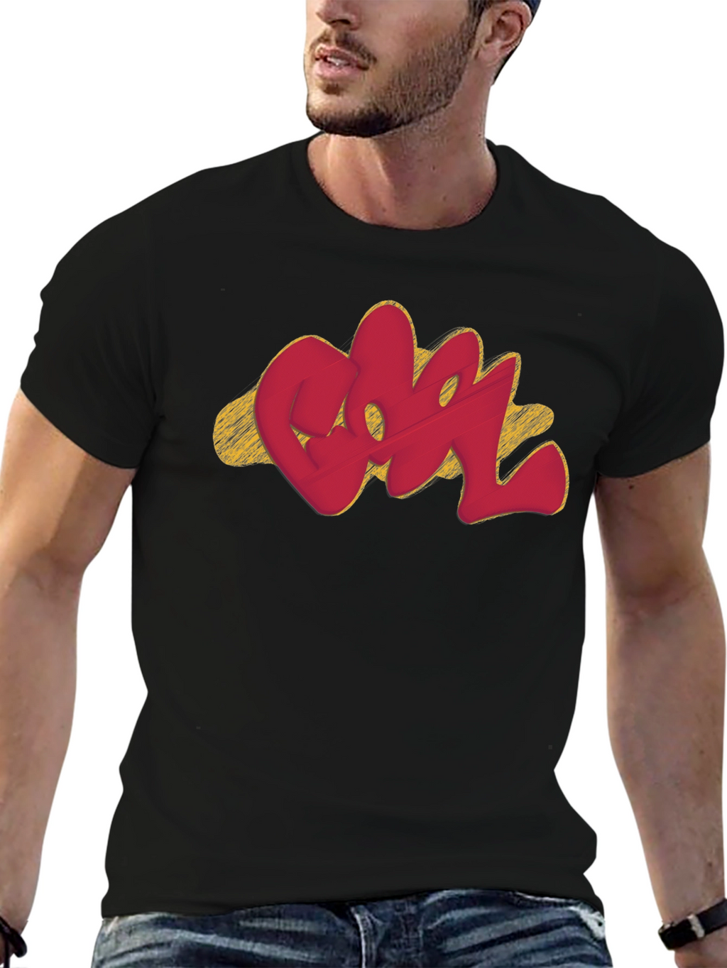 Cool Graffiti Style Graphic T-Shirt